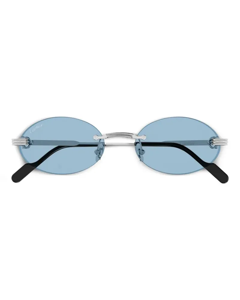 Cartier rimless round-frame sunglasses - Silber Silber