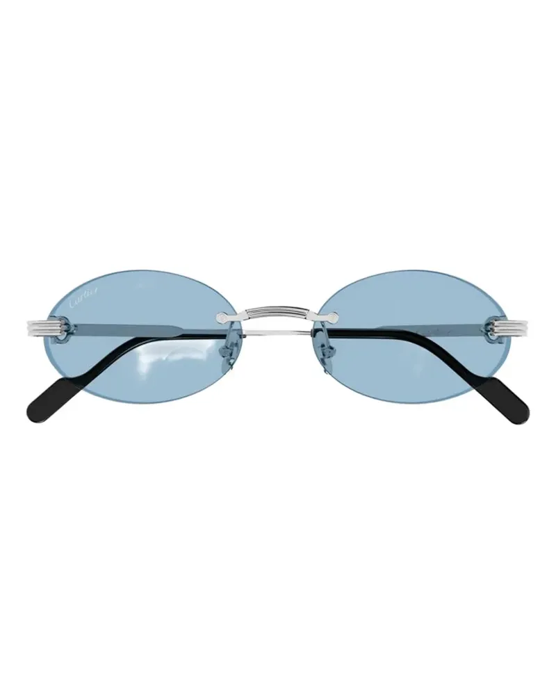 Cartier rimless round-frame sunglasses - Silber Silber