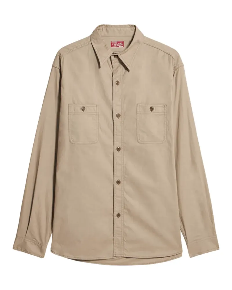 Fortela Otero chest-pocket shirt - Nude Nude