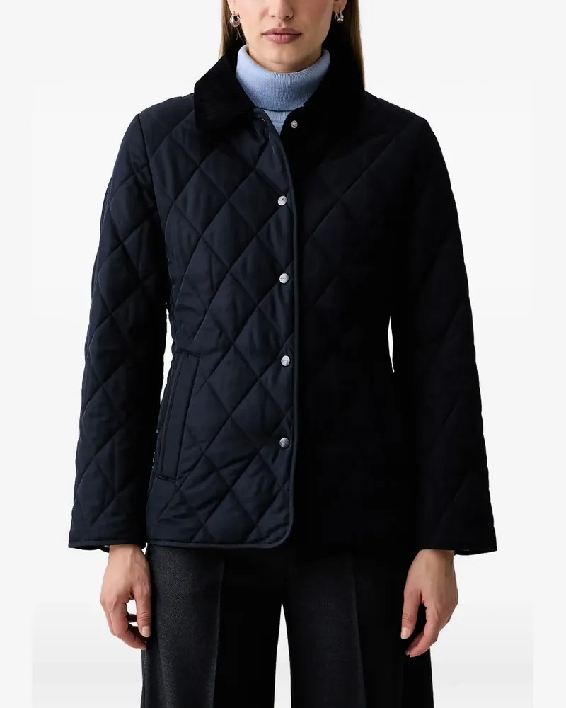 Gant quilted corduroy-collar jacket - Blau Blau