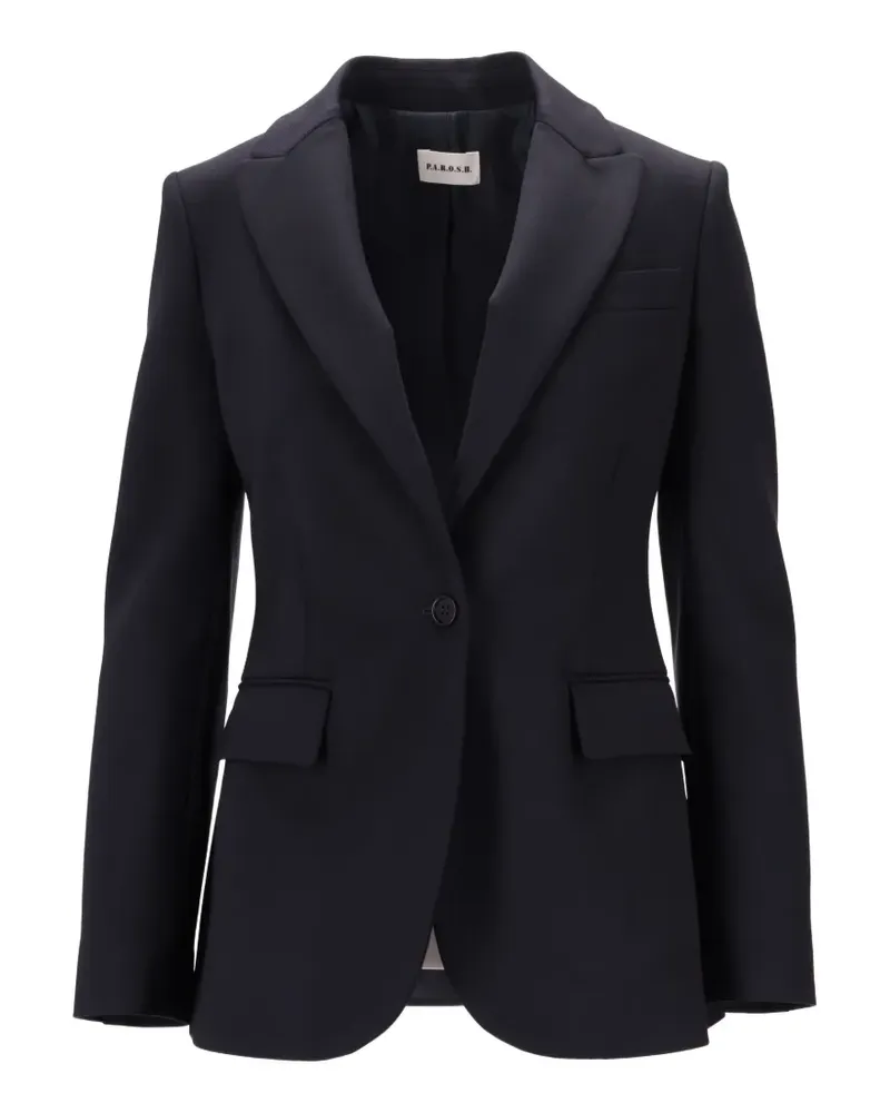 P.A.R.O.S.H. P.A.R.O H. Giacca Jacke mit fallendem Revers - Blau Blau