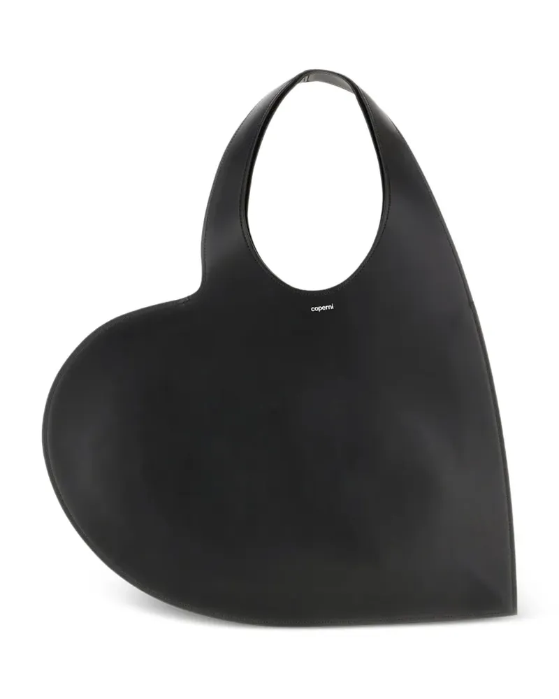 COPERNI Heart Schultertasche aus Leder - Schwarz Schwarz