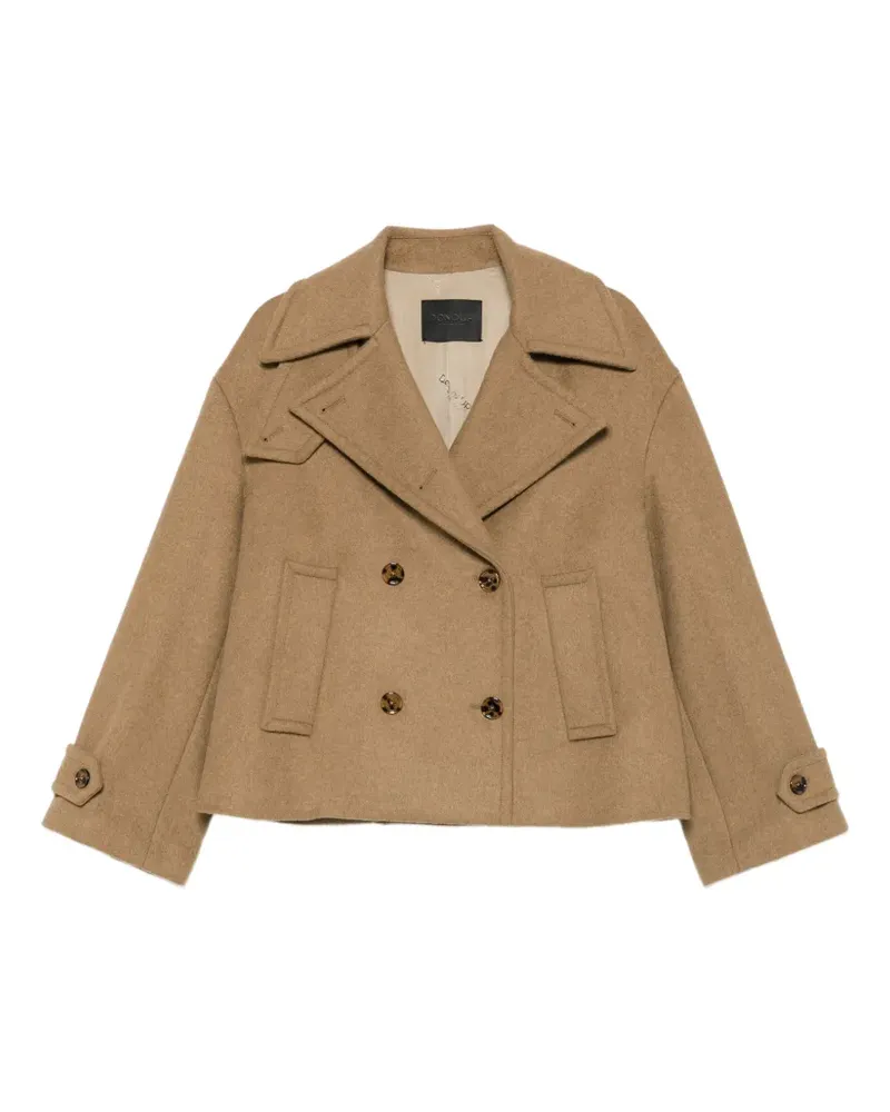 Dondup double-breasted cropped coat - Nude Nude