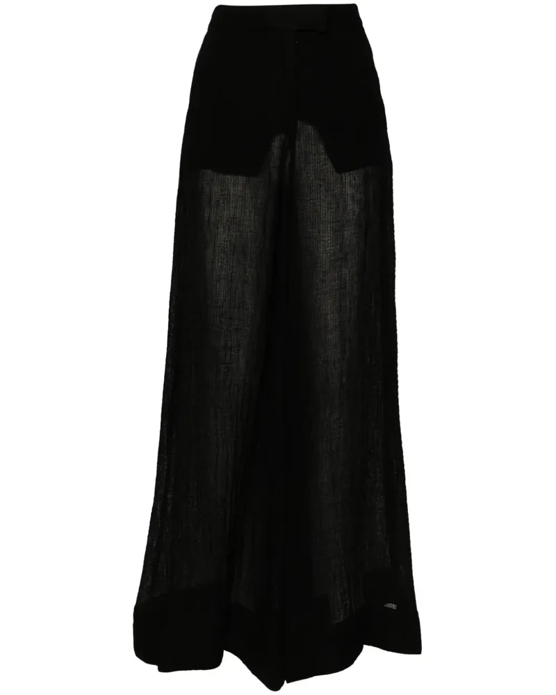 Lisa Marie Fernandez Hose mit weitem Bein - Schwarz Schwarz