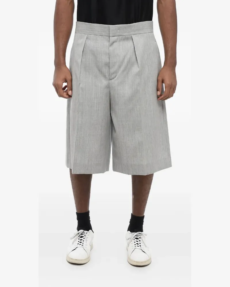 Jil Sander Shorts mit Bundfalten - Grau Grau