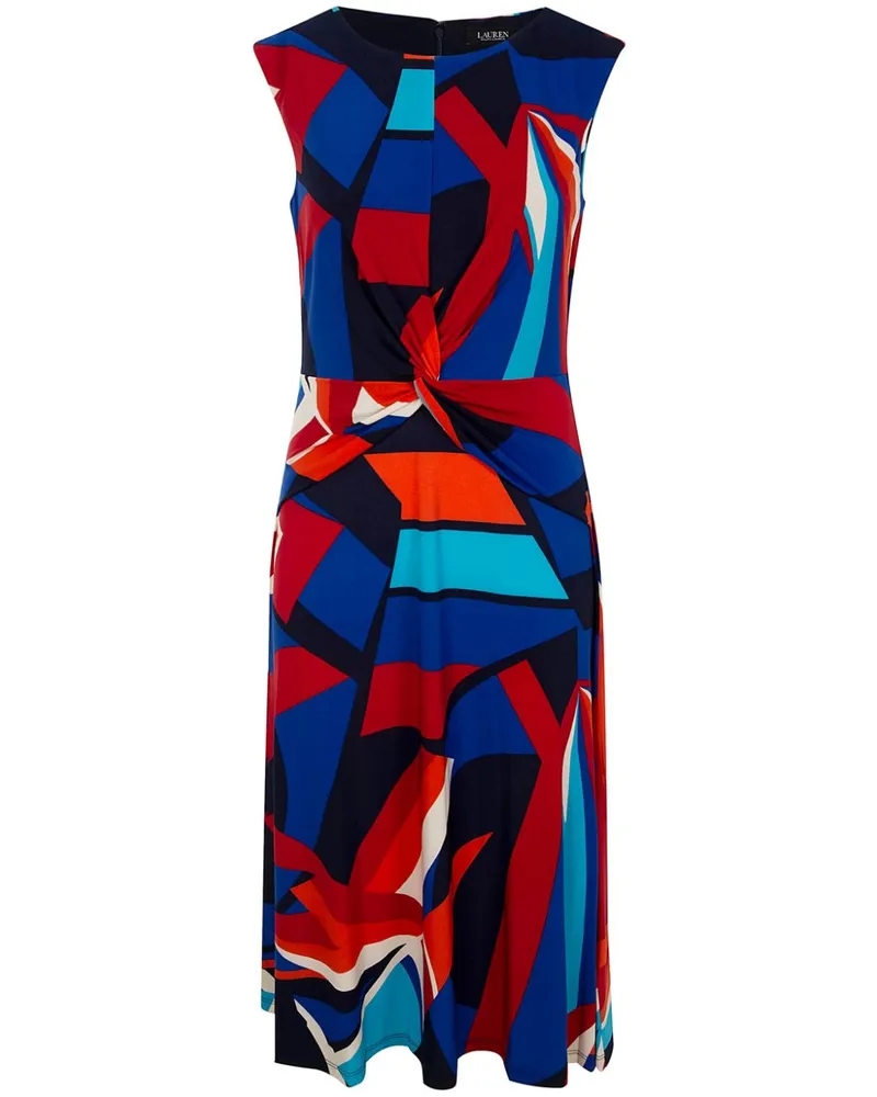 Ralph Lauren Gemustertes Midikleid - Blau Blau