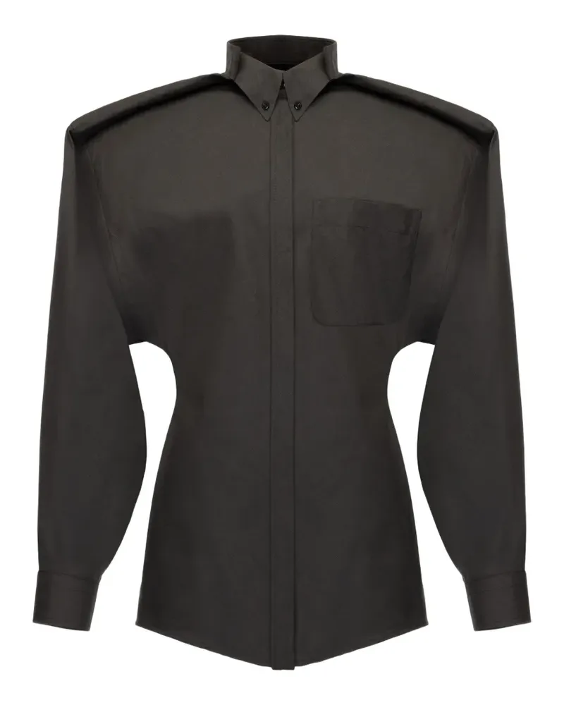 SITUATIONIST button balloon sleeve shirt - Grün Grün