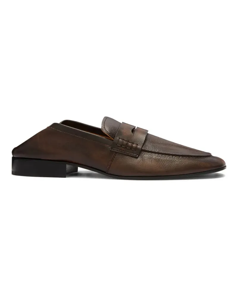 Dries van Noten leather loafers - Braun Braun