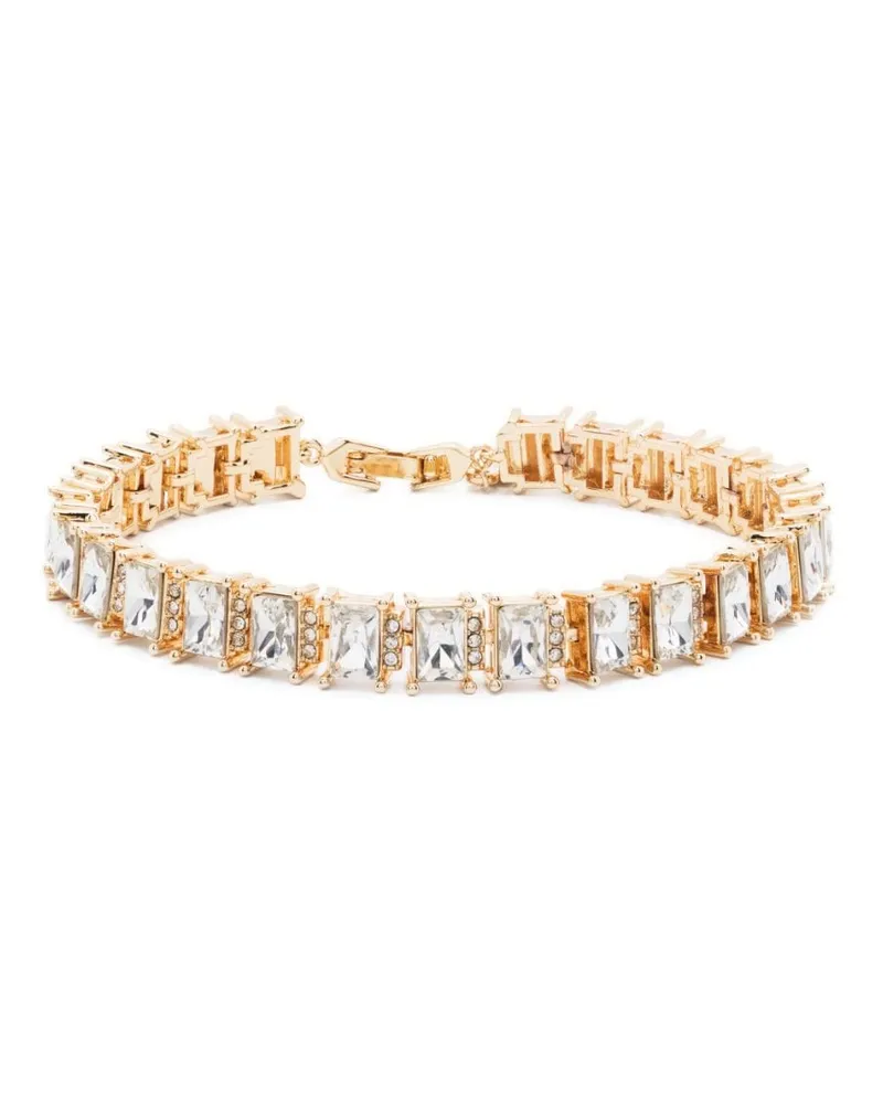 Kenneth Jay Lane Armband mit Kristallen - Gold Gold