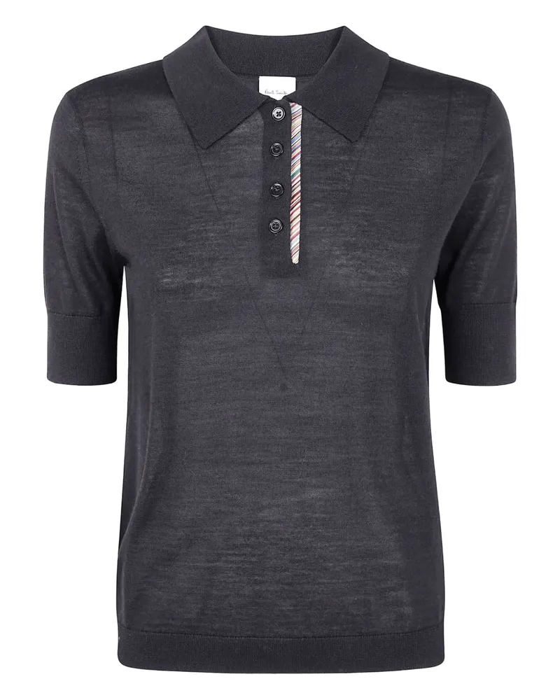 Paul Smith short-sleeve buttoned polo shirt - Schwarz Schwarz