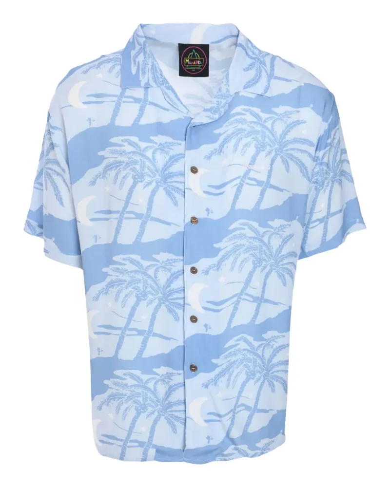 MAUNA KEA Hemd mit Print - Blau Blau