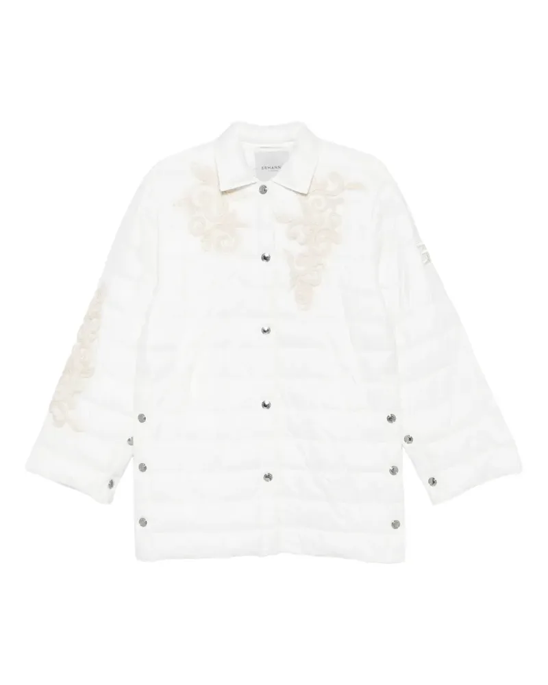 Ermanno Scervino Bestickter Mantel - Weiß Weiß