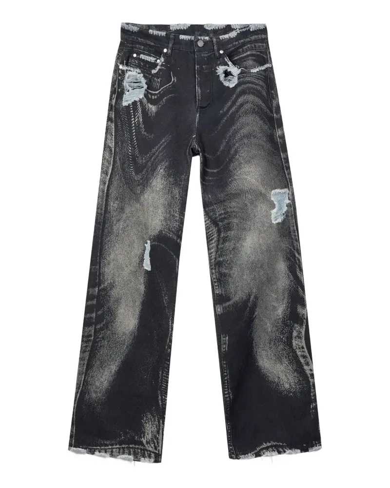 Camper Jeans in Distressed-Optik - Schwarz Schwarz