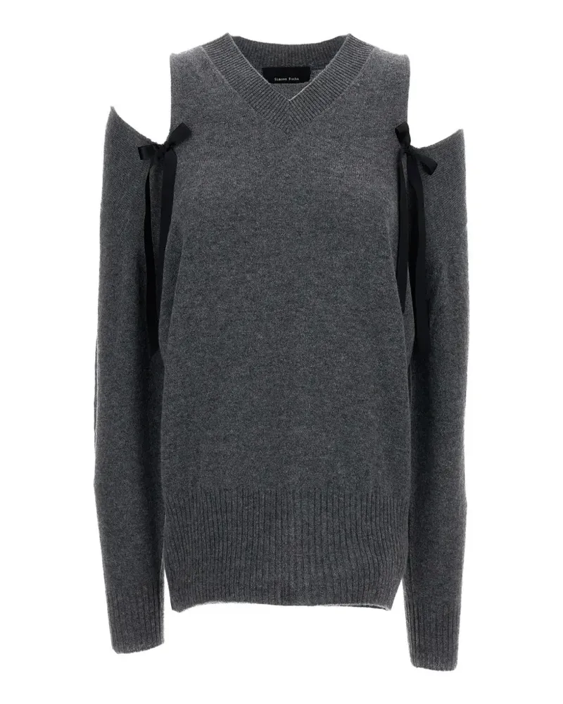 Simone Rocha Pullover mit Cut-Out - Grau Grau