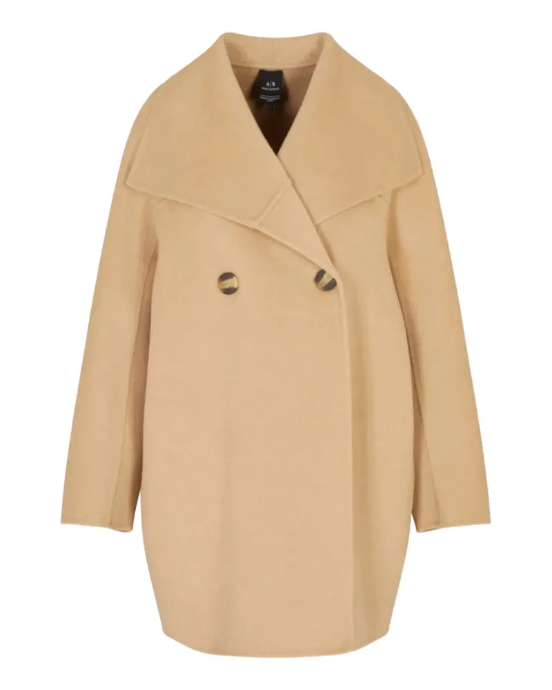 Armani Exchange double-breasted coat - Nude Nude