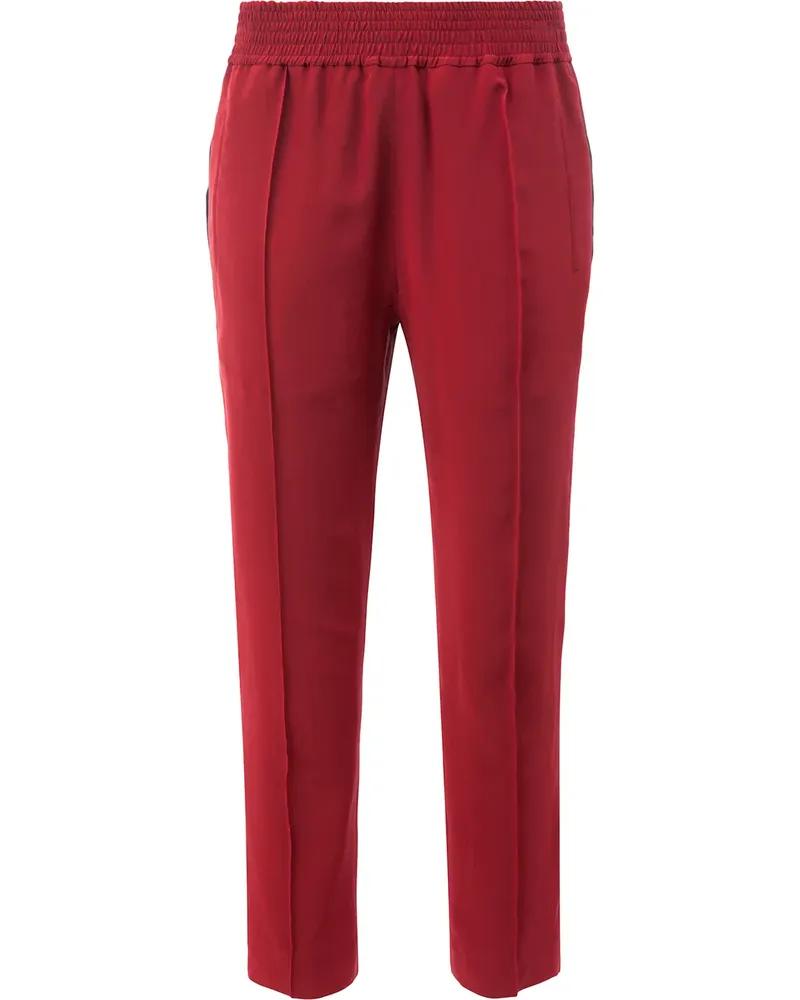 Haider Ackermann Cropped-Hose mit Stretchbund - Rot Rot