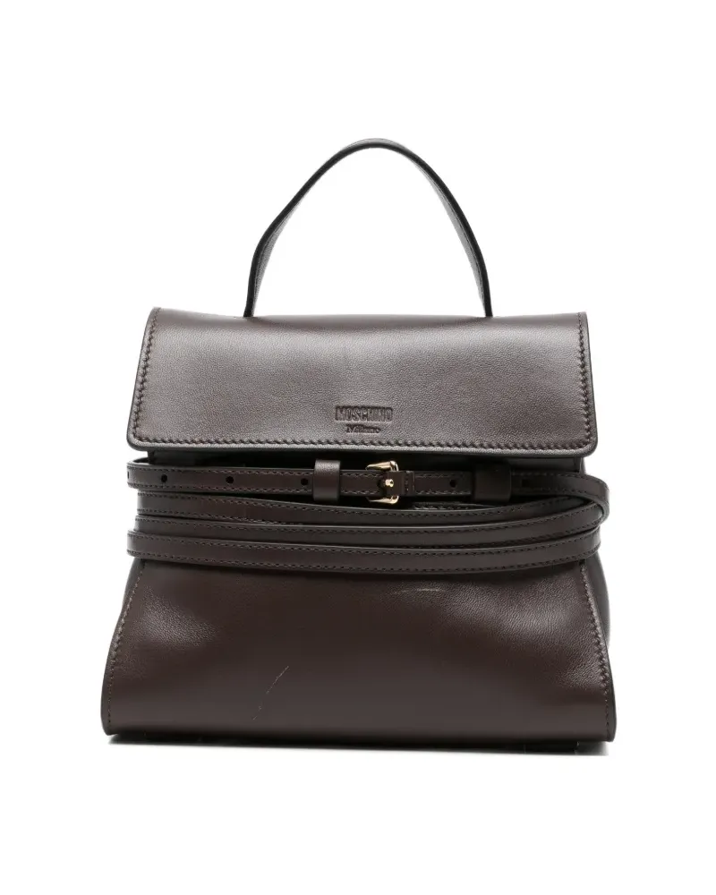 Moschino Mini-Tasche mit Logo - Braun Braun