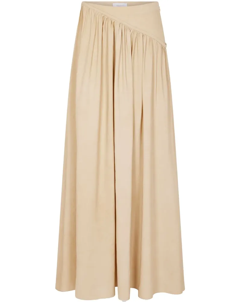 Paco Rabanne Maxirock aus Twill - Nude Nude
