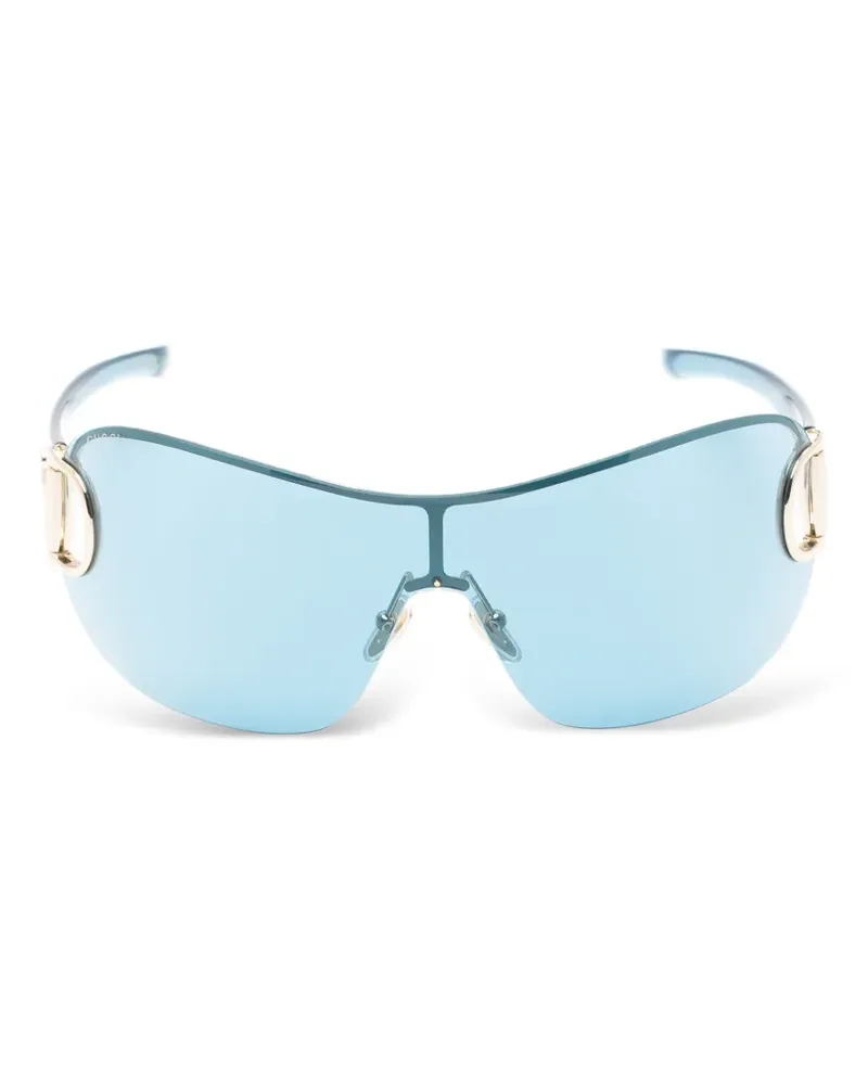 Gucci frameless half-Horsebit sunglasses - Blau Blau