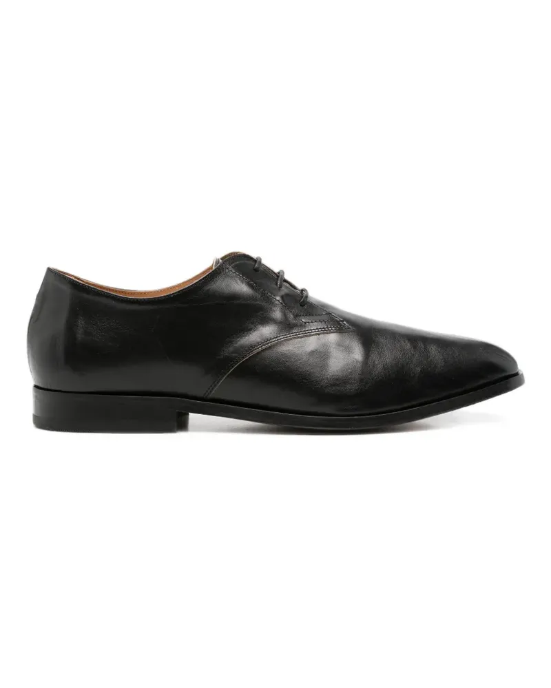 Our Legacy Collapsing Consultant leather derby shoes - Schwarz Schwarz