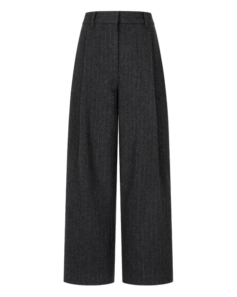 STUDIO TOMBOY Gestreifte Hose - Grau Grau