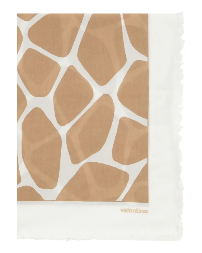 Valentino Garavani Schal mit Print - Weiß Weiß