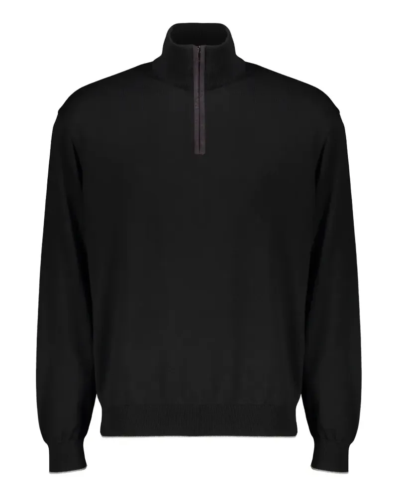 Paul & Shark zip-fastening high-neck sweater - Schwarz Schwarz
