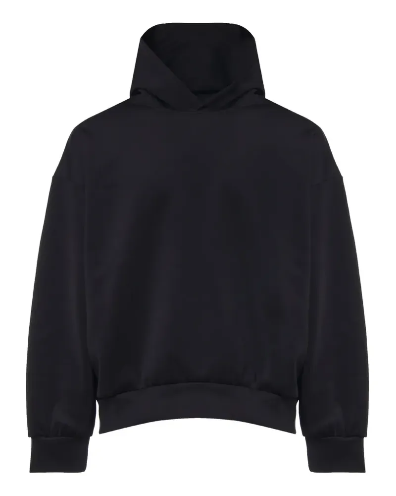 Giuliano Galiano logo-patch hoodie - Schwarz Schwarz