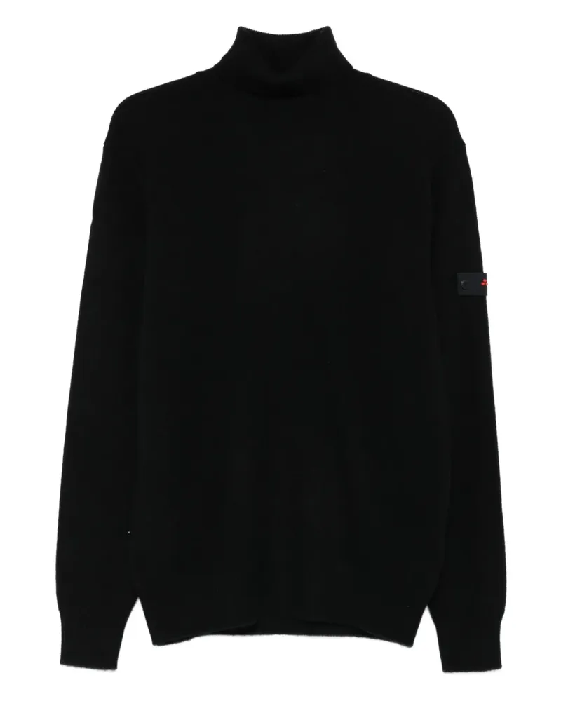 Peuterey Rollkragenpullover mit aufgesetzter Tasche - Schwarz Schwarz