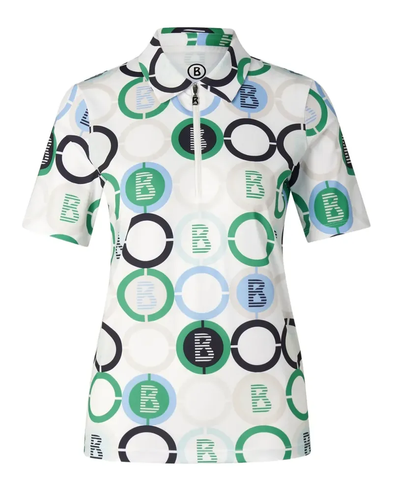 Bogner Taya Poloshirt mit Logo-Print - Weiß Weiß