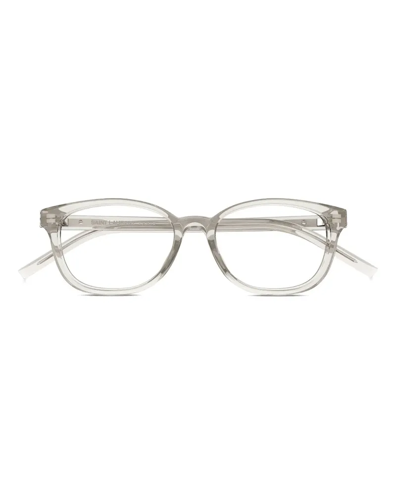 Saint Laurent Brille mit eckigem Gestell - Grau Grau