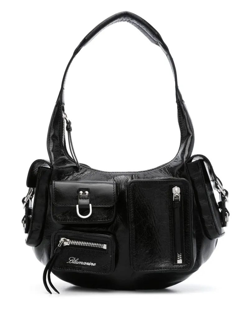 Blumarine Cargo Schultertasche Schwarz