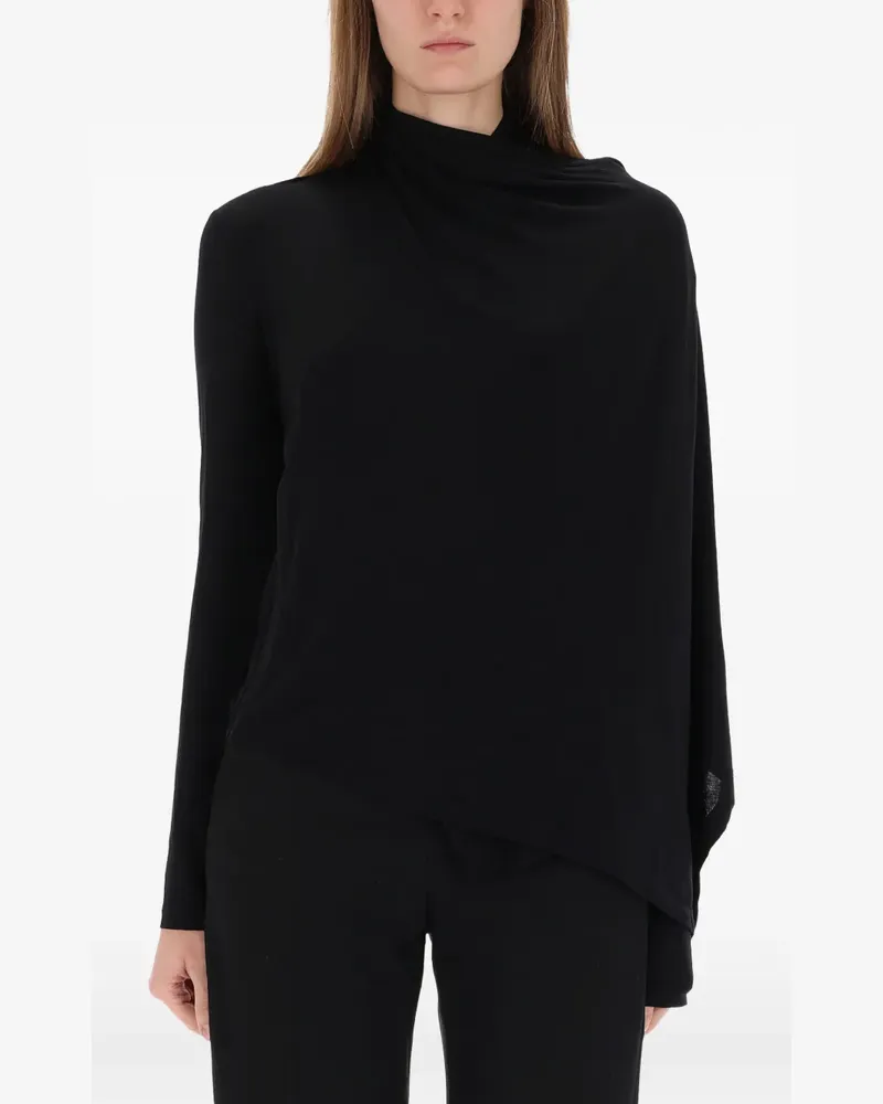 Helmut Lang draped blouse - Schwarz Schwarz