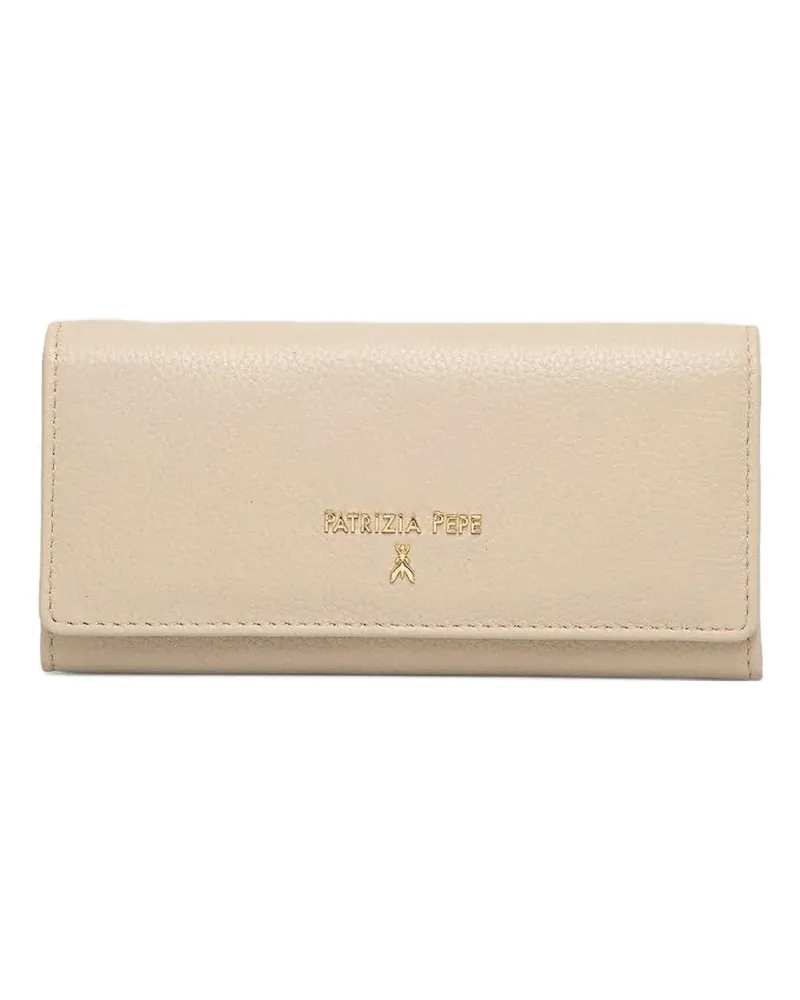 Patrizia Pepe Portemonnaie mit Logo-Schild - Nude Nude