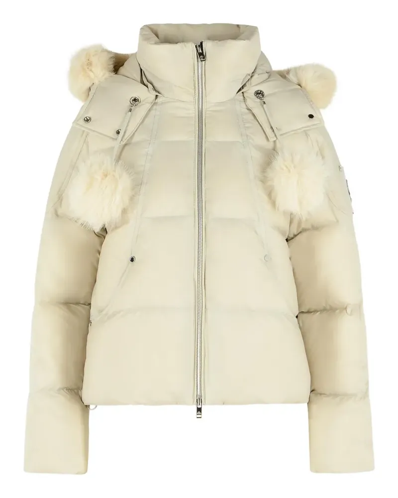 Moose Knuckles Everest Bomberjacke mit Bommel - Nude Nude