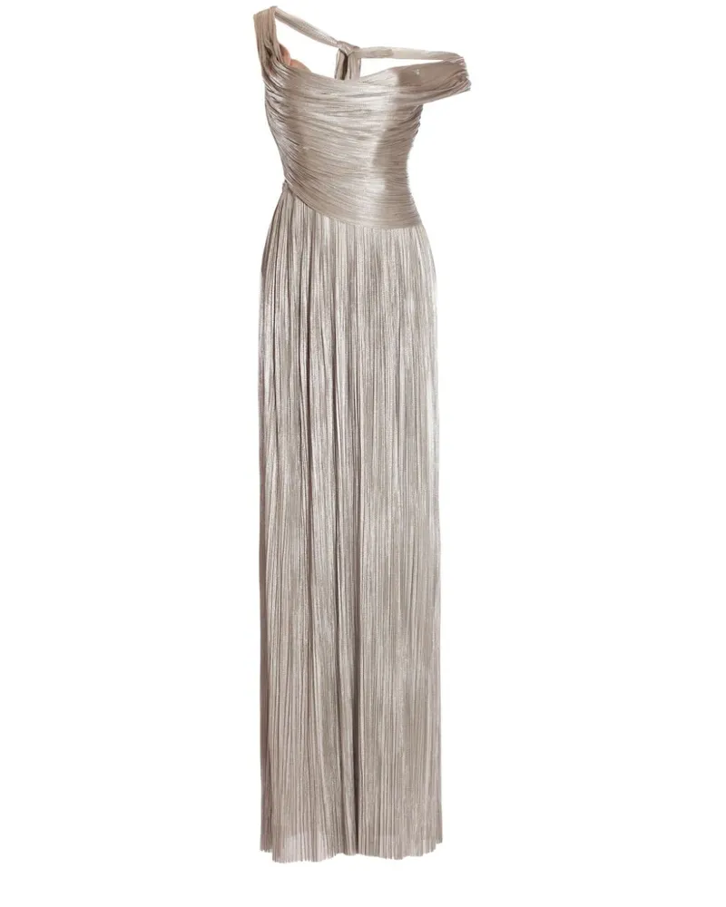 Maria Lucia Hohan Drapiertes Serene Abendkleid - Grau Grau