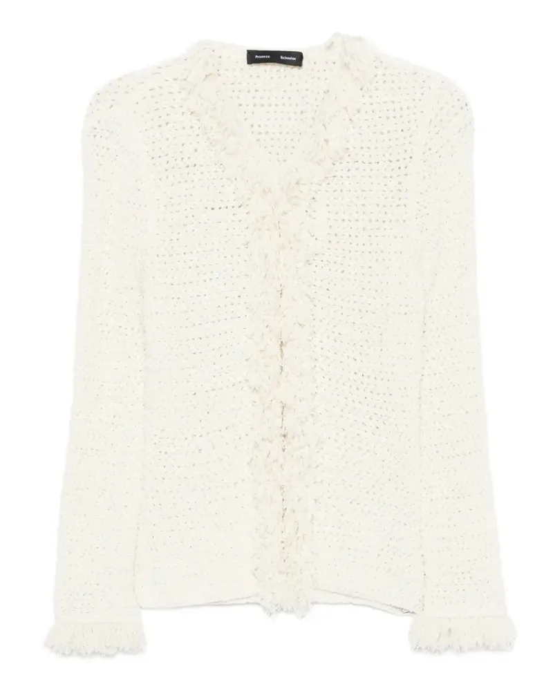 Proenza Schouler Nilo Bluse mit Fransen - Nude Nude