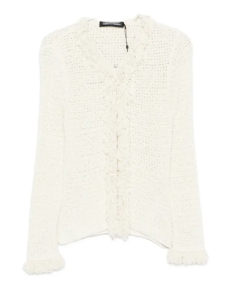 Proenza Schouler Nilo fringed blouse - Nude Nude