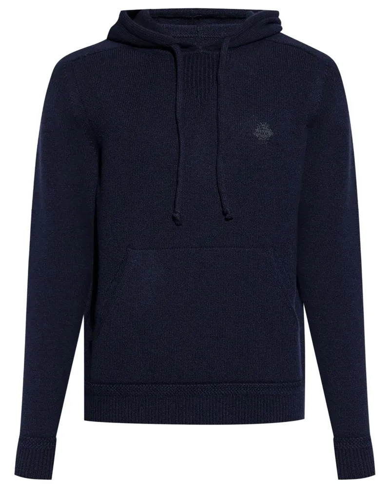 Bally Hoodie mit Logo-Stickerei Blau