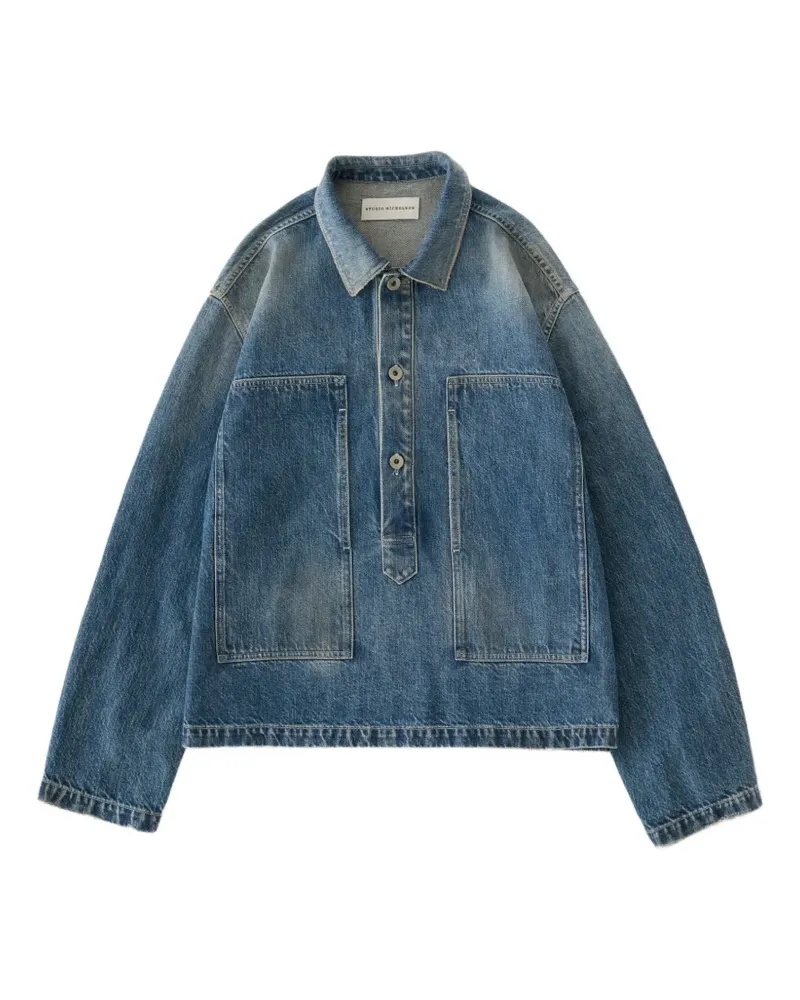 Studio Nicholson York Jeanshemd - Blau Blau