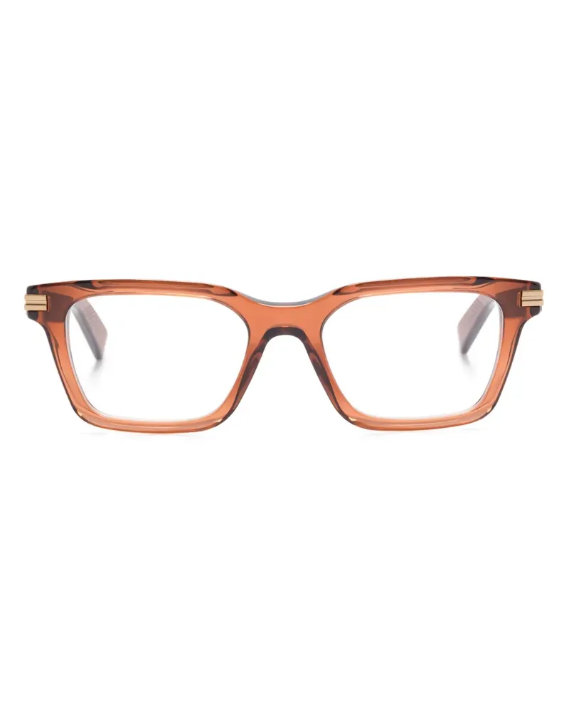 Ermenegildo Zegna Brille mit eckigem Gestell - Braun Braun
