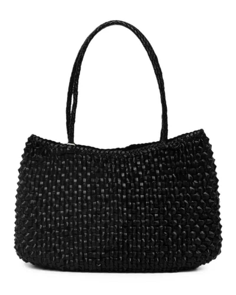 Dragon Diffusion S. Croce Cactus Weave basket bag - Schwarz Schwarz