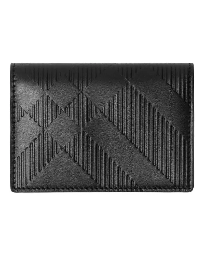 Burberry Kartenetui mit Karomuster - Schwarz Schwarz