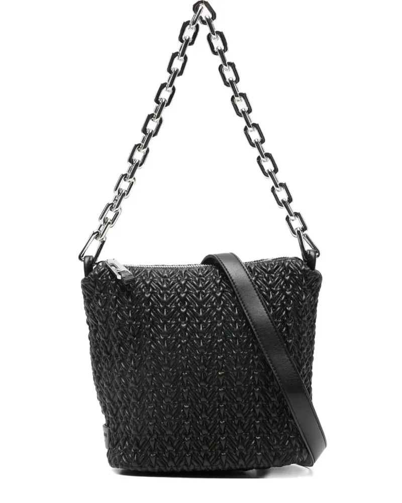 Emporio Armani Schultertasche mit Kettenriemen - Schwarz Schwarz