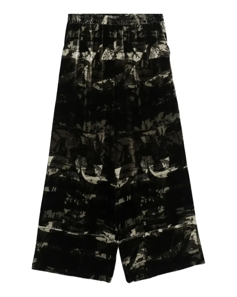 Pierre-Louis Mascia Kanada Hose mit Drachenprint - Schwarz Schwarz