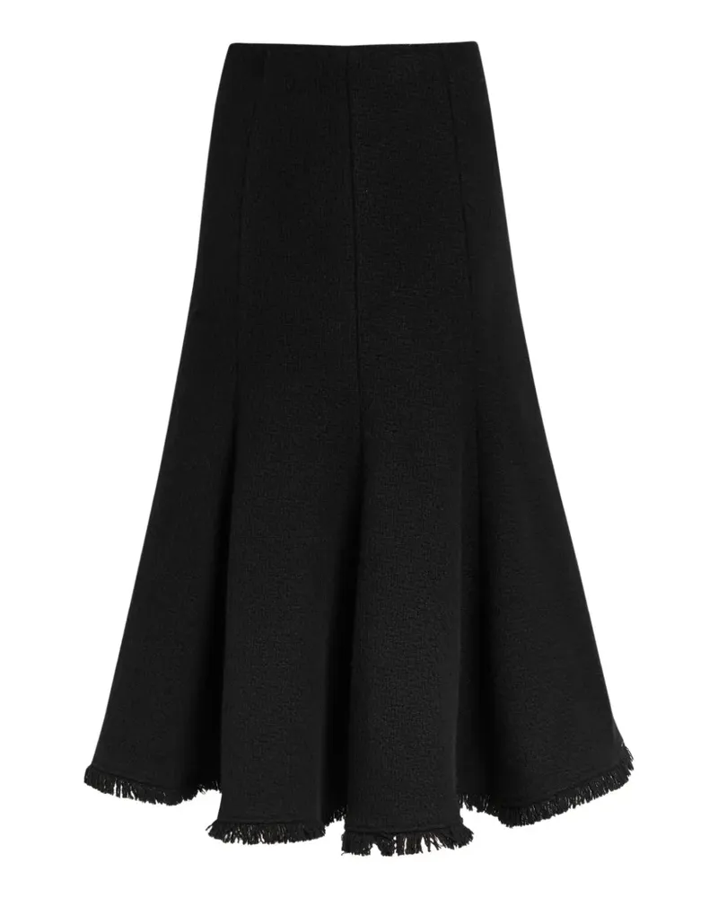 Gabriela Hearst fringed A-line midi skirt - Schwarz Schwarz