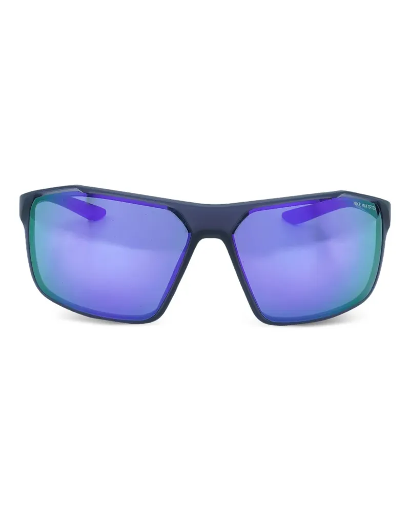 Nike Windstorm Sonnenbrille mit eckigem Gestell - Grau Grau