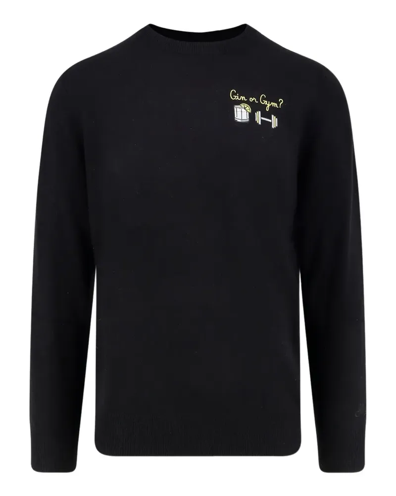 MC2 Saint Barth Pullover mit Stickerei - Schwarz Schwarz