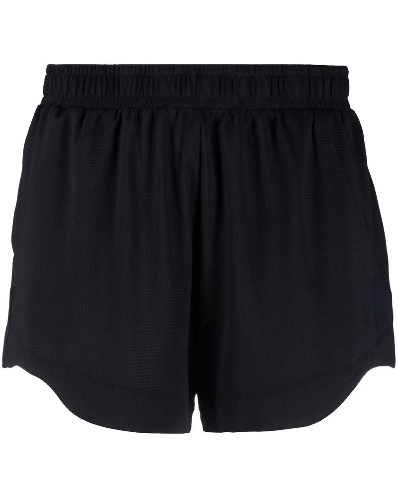 Ganni Drapierte Shorts - Schwarz Schwarz