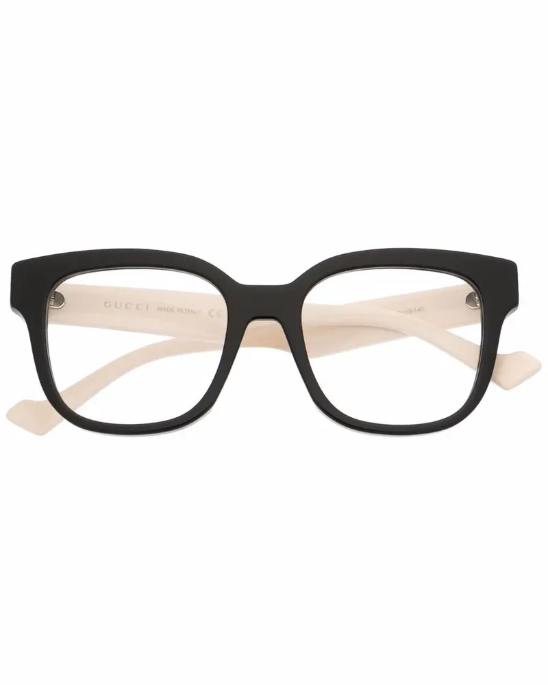 Gucci Brille mit eckigem Gestell - Nude Nude